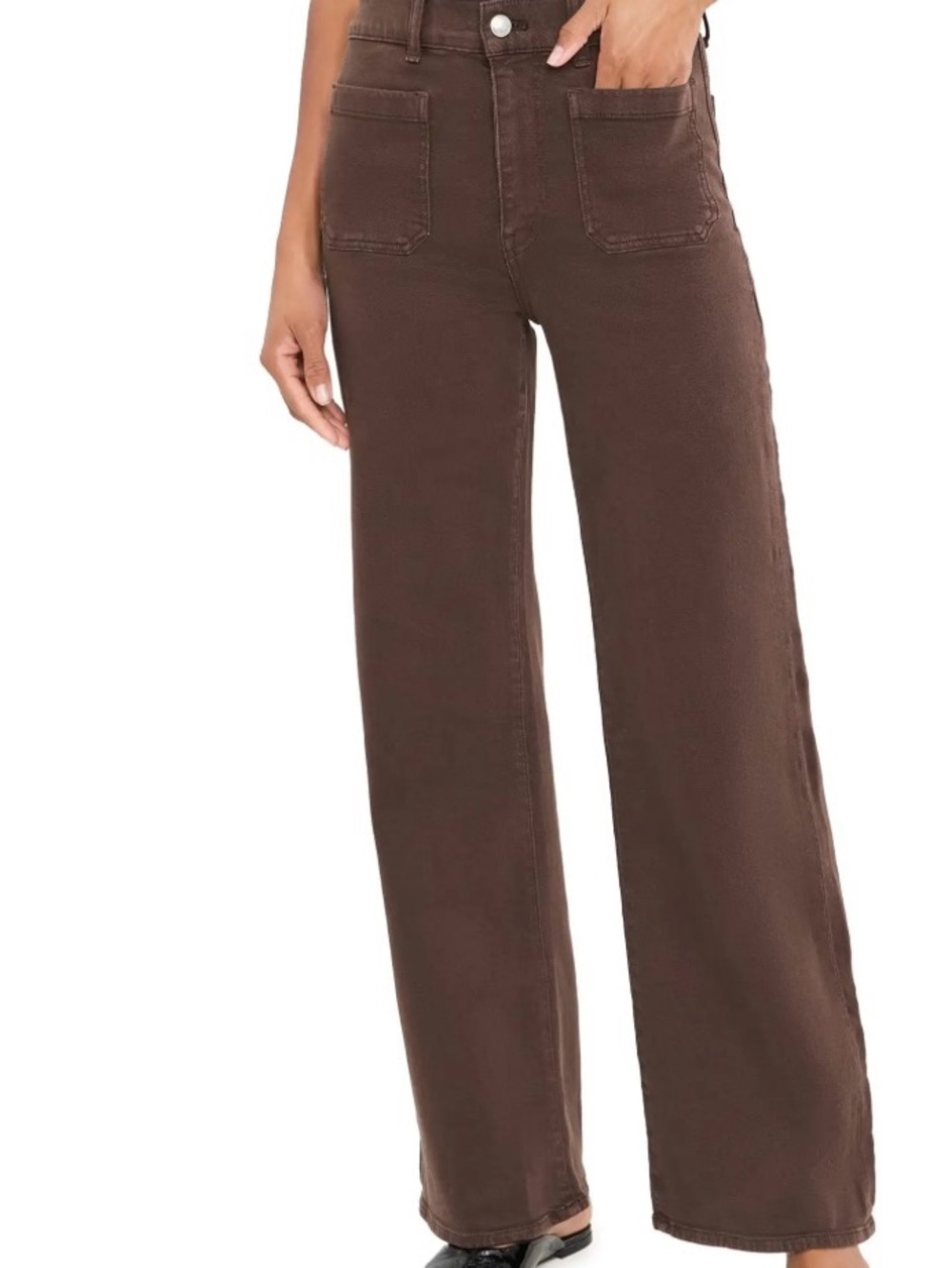 NEW! Madewell Emmet Corduroy Pants Brown Size 33p Petite NWT